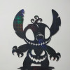 Halloween 2025 Stitch Karanlıkta Parlayan Dekoratif 3D Duvar Tablosu