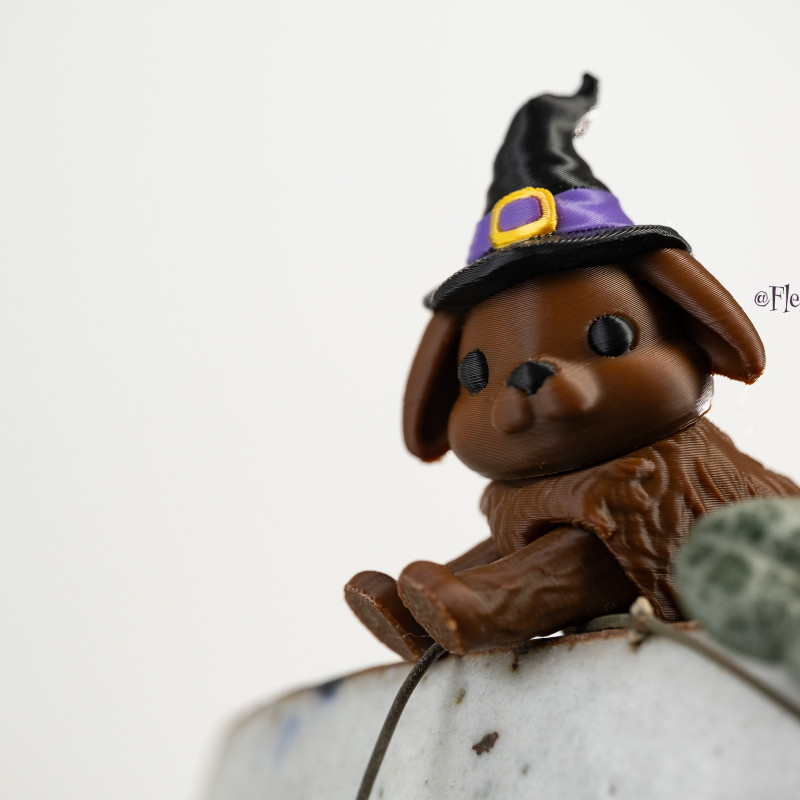 Halloween Cadı Tavşanı - Hareketli Anahtarlık 3D Baskı Modeli