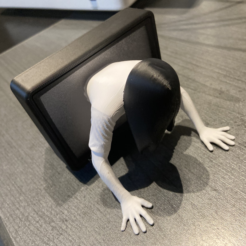 The Ring Samara TV Diorama 3D Baskı Korku Figürü