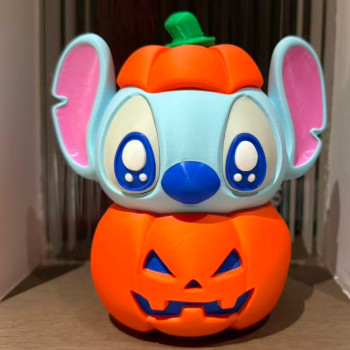 Halloween Stitch Balkabağı 3D Baskı Oyuncak - Çok Renkli