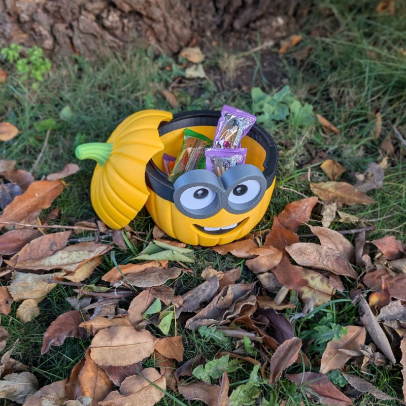 Halloween Minion Bob Şeker Kasesi - 3D Baskı Dekorasyon