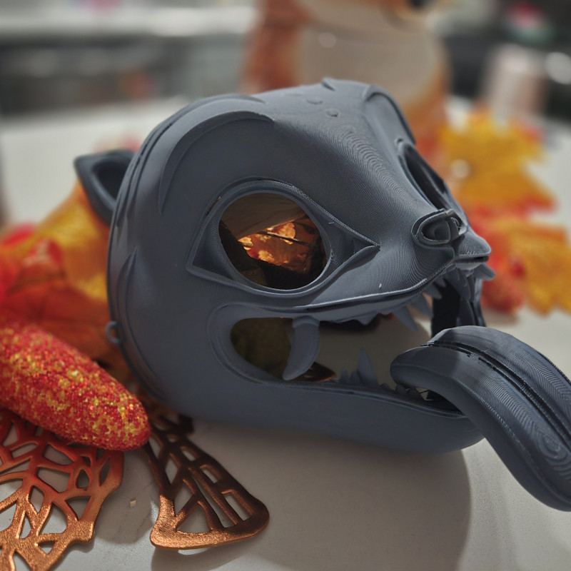 Sevimli Kaplan Maskesi - Çocuk Cosplay ve Rol Yapma Oyuncak