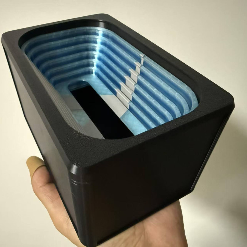 7 Halkalı Dekoratif İnişli Kağıt Mendil Kutusu - 3D Baskı Ev Aksesuarı