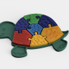 Shelly Kaplumbağa Puzzle - Eğitici 3D Baskı Oyuncağı