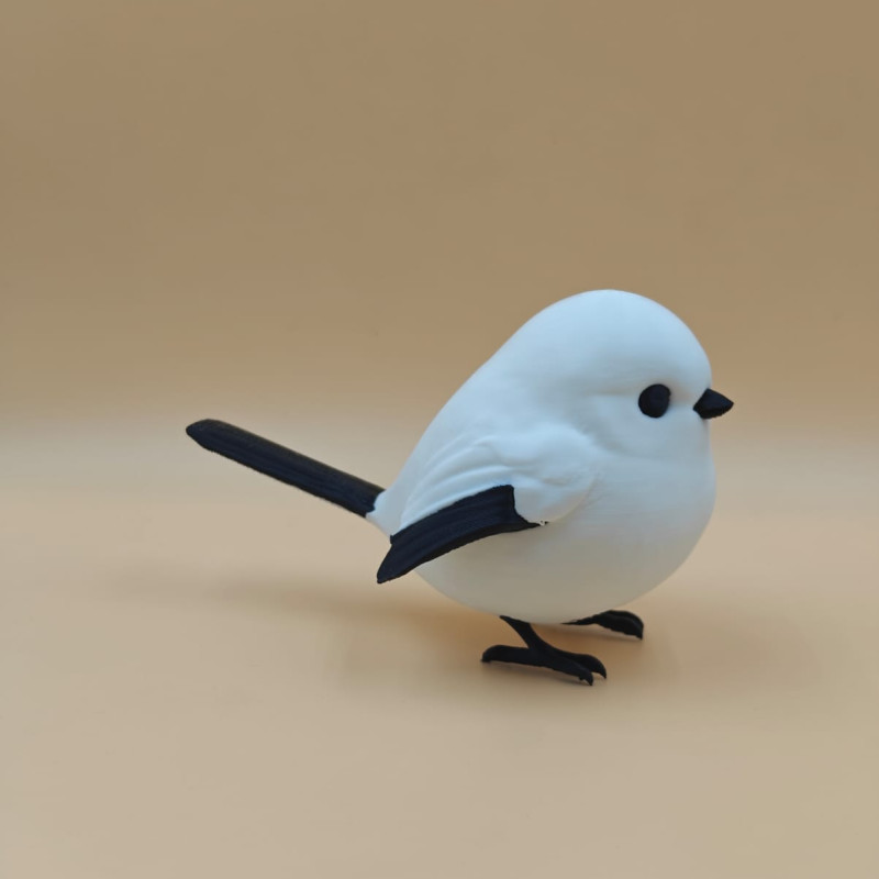 Puff Kar Kuşu 3D Baskılı Dekoratif Mini Figür