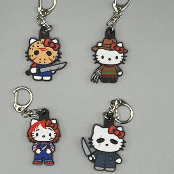 Hello Kitty Korku Film Karakterli Anahtarlık - 3D Baskı Koleksiyon