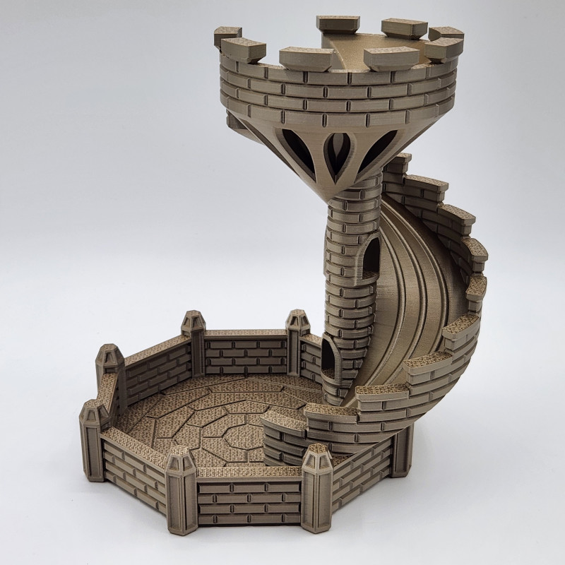 3D Baskı Kale Kulesi Şeker Kaydırağı - Desteksiz Baskı