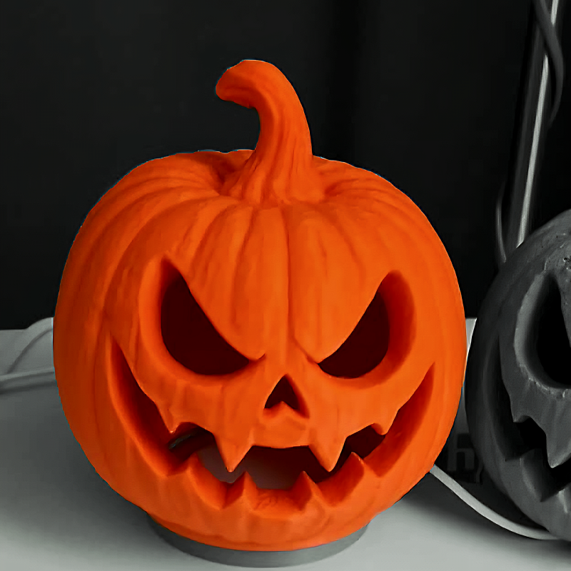 Spooky Steve Işıklı Cadılar Bayramı Balkabağı 3D Baskı Dekor