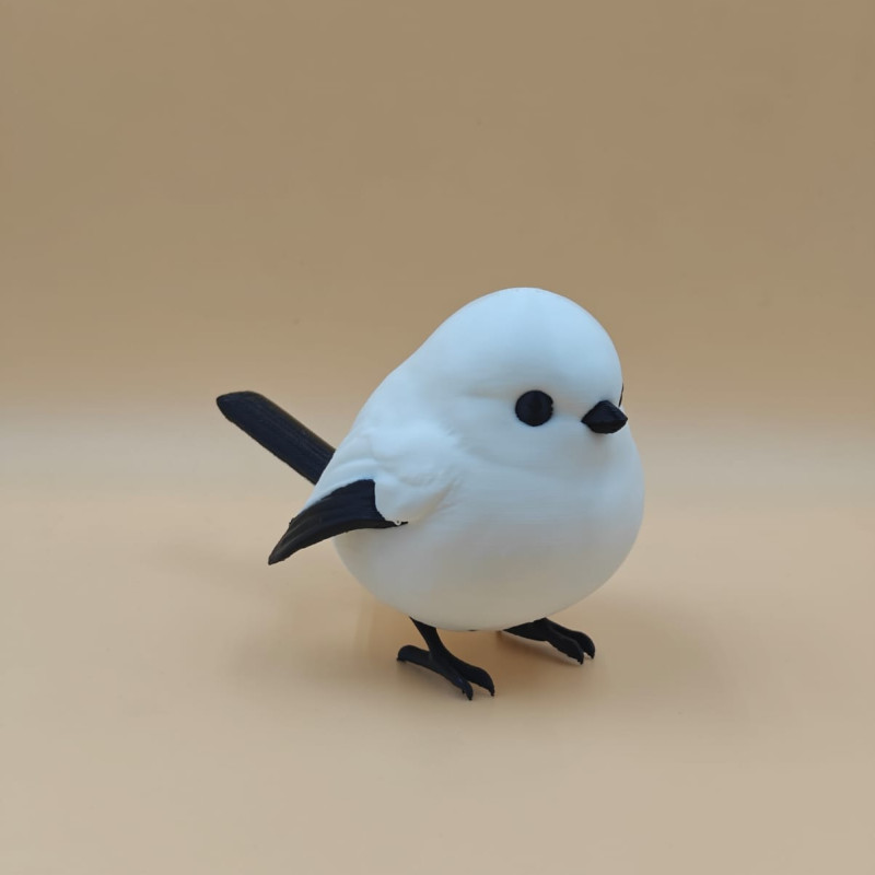 Puff Kar Kuşu 3D Baskılı Dekoratif Mini Figür