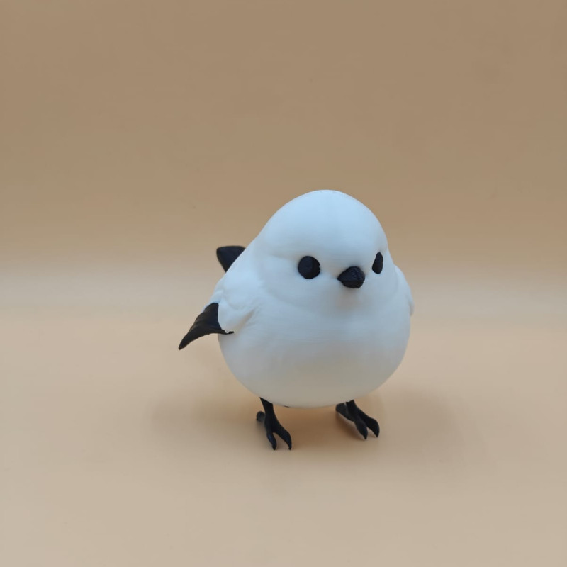 Puff Kar Kuşu 3D Baskılı Dekoratif Mini Figür