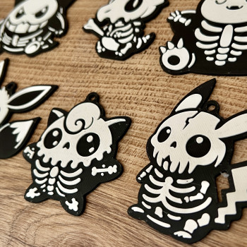 Pokemon Cadılar Bayramı Anahtarlık Seti - 12 Farklı Karakter