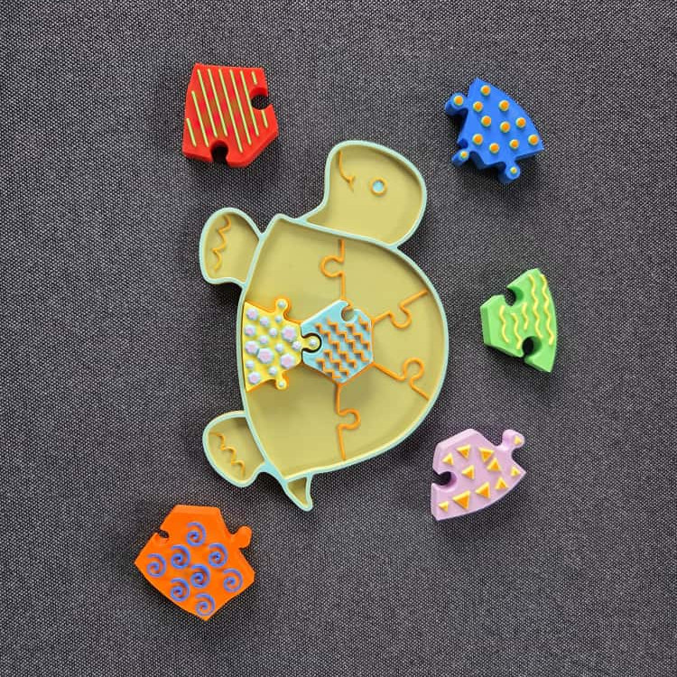 Shelly Kaplumbağa Puzzle - Eğitici 3D Baskı Oyuncağı