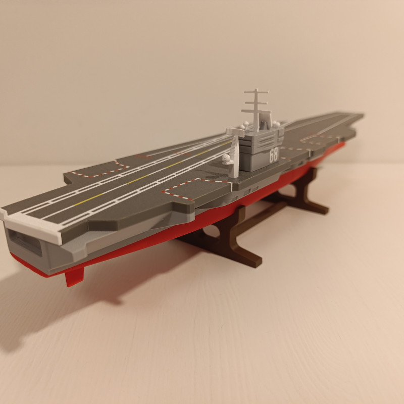 USS Nimitz Uçak Gemisi 3D Baskı Modeli - 1:800 Ölçekli Koleksiyon