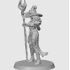 Karanlık Büyücü Kadın D&D 40mm 3D Baskı Mini Figür - Fantazi Rol Yapma Oyunu