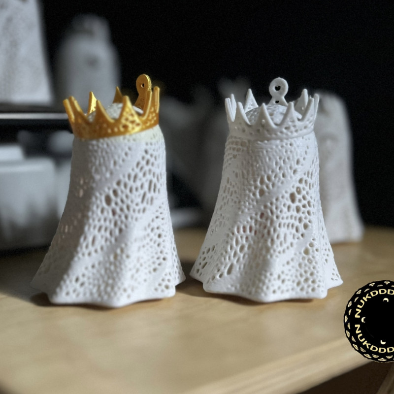 Cadılar Bayramı Işık Lambası - Hayalet Kral 3D Baskı Dekor