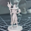 Karanlık Büyücü Kadın D&D 40mm 3D Baskı Mini Figür - Fantazi Rol Yapma Oyunu