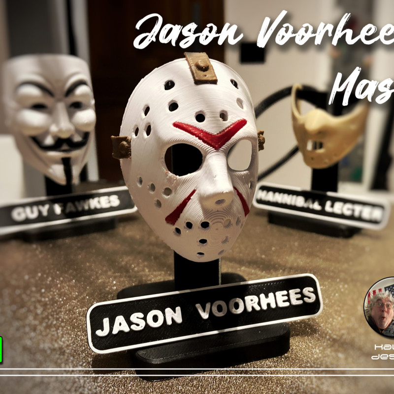 Jason Voorhees 3D Baskı Korku Maskesi - Koleksiyonluk Film Aksesuarı