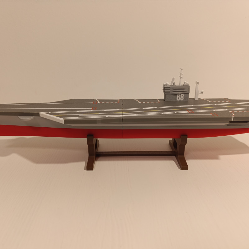 USS Nimitz Uçak Gemisi 3D Baskı Modeli - 1:800 Ölçekli Koleksiyon