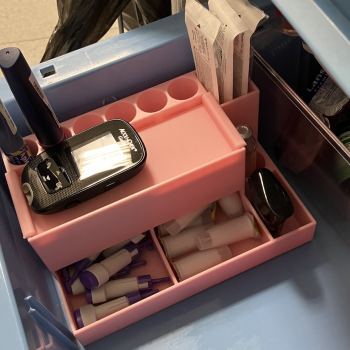 Diyabet İlaç Organizatörü - 3D Baskılı Medikal Düzenleyici