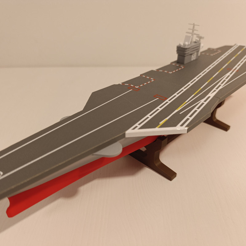 USS Nimitz Uçak Gemisi 3D Baskı Modeli - 1:800 Ölçekli Koleksiyon