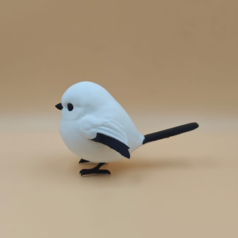 Puff Kar Kuşu 3D Baskılı Dekoratif Mini Figür