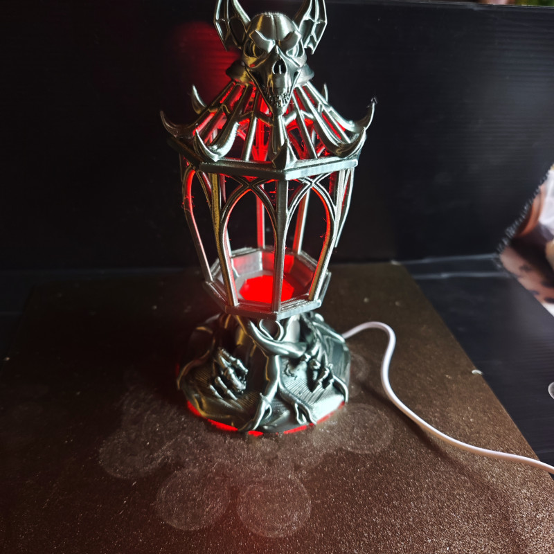 Cadılar Bayramı LED Lamba - 3D Baskı Dekorasyon