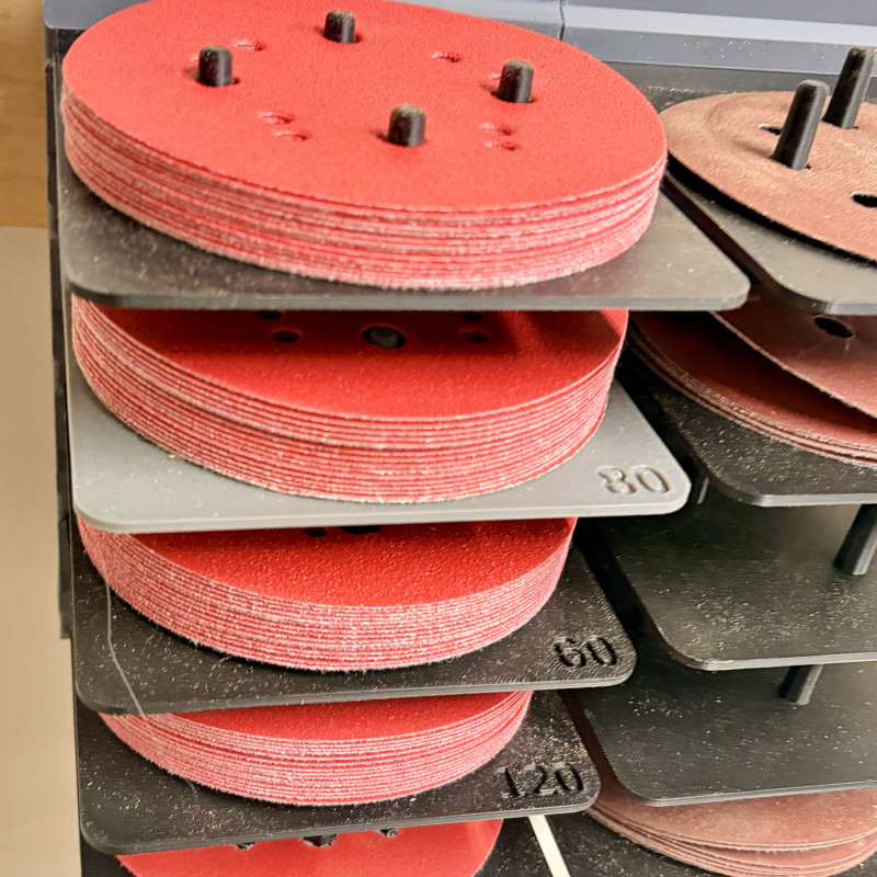 Evrensel Zımpara Kağıdı Organizasyon Sistemi - 3D Baskılı Pratik Depolama