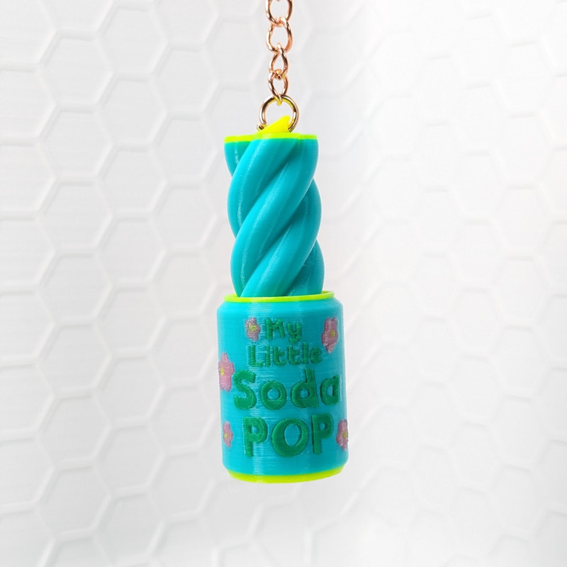 Kpop DH İlhamlı Soda Kolye Fidget Oyuncak - 3D Baskı Anahtarlık
