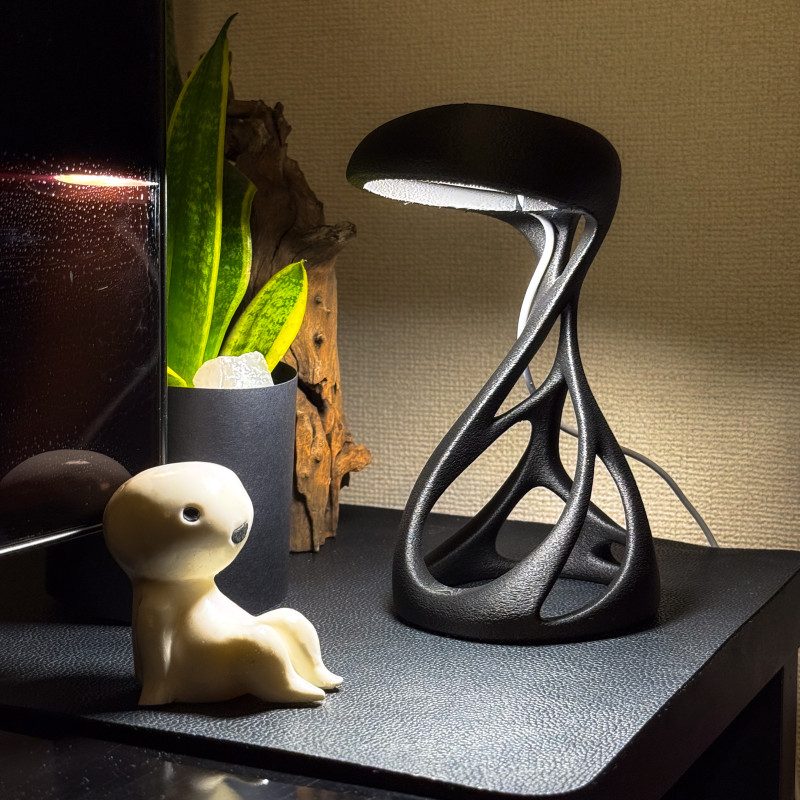 Uzaylı Tasarım LED Lamba - Küçük ve Büyük Boy Fuzzy Skin Kaplama