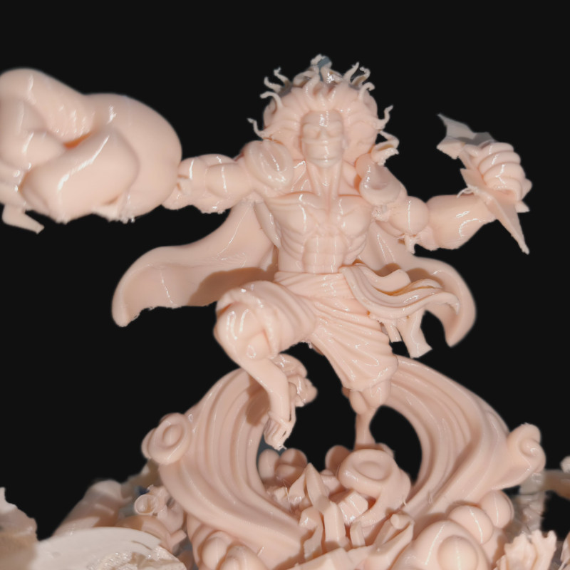 One Piece Gear 5 Luffy 3D Baskı Heykel - Anime Koleksiyon Parçası