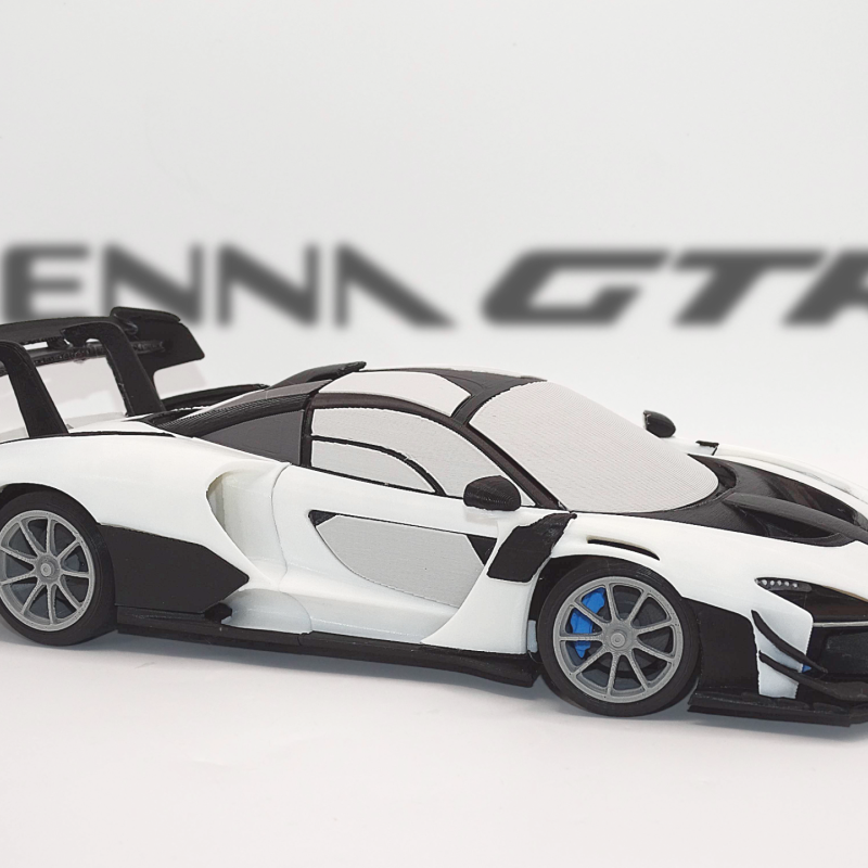 McLaren Senna GTR 1:19 Ölçekli 3D Baskı Model Araç Kiti McLaren Senna GTR 1:19 Ölçekli 3D Baskı Model Araç Kiti