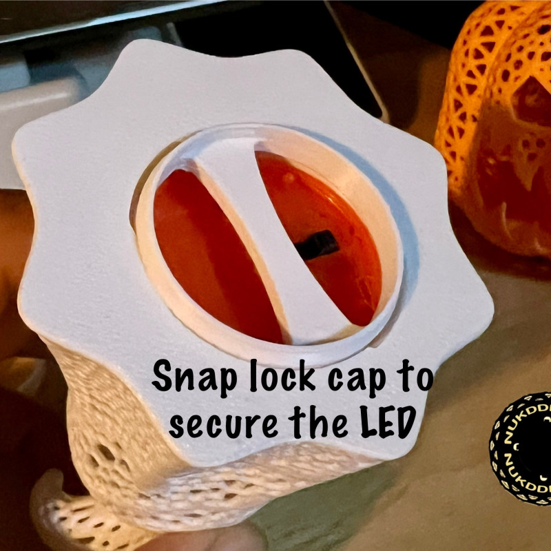 Cadılar Bayramı Işık Lambası - Hayalet Kral 3D Baskı Dekor