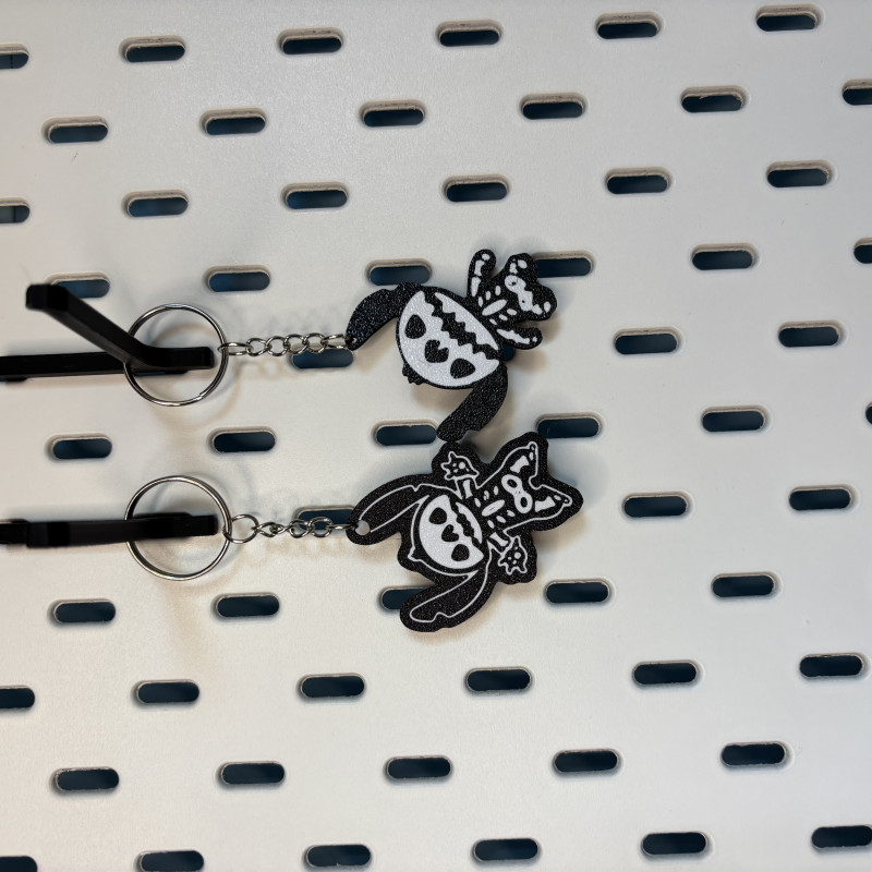 Stitch İskelet Anahtarlık Seti - Cadılar Bayramı Özel