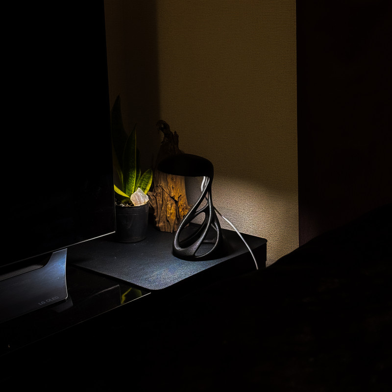 Uzaylı Tasarım LED Lamba - Küçük ve Büyük Boy Fuzzy Skin Kaplama