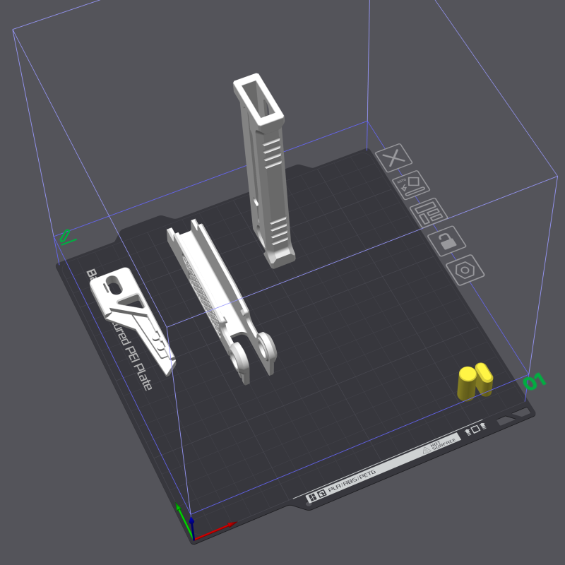 3D Baskı Tamamen Baskılı EDC Çakı - Pratik Stanley Bıçaklı 3D Baskı Tamamen Baskılı EDC Çakı - Pratik Stanley Bıçaklı