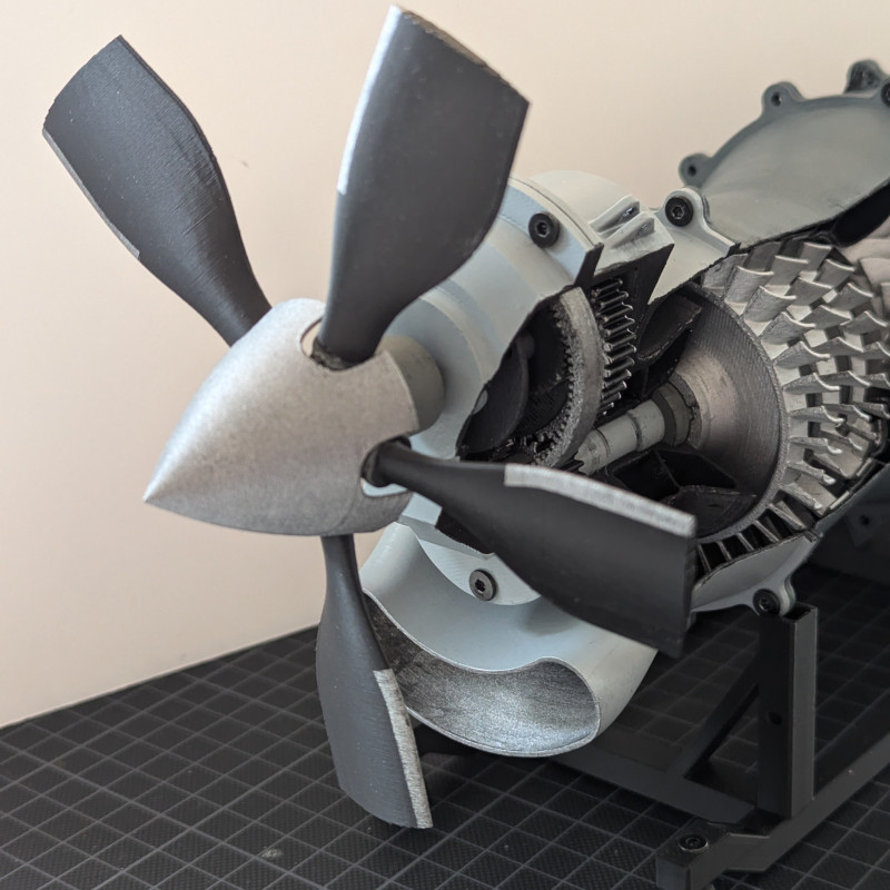 Üç Milli Turboşaft Motor Modeli - 1:30 Ölçekli Eğitim Maketi