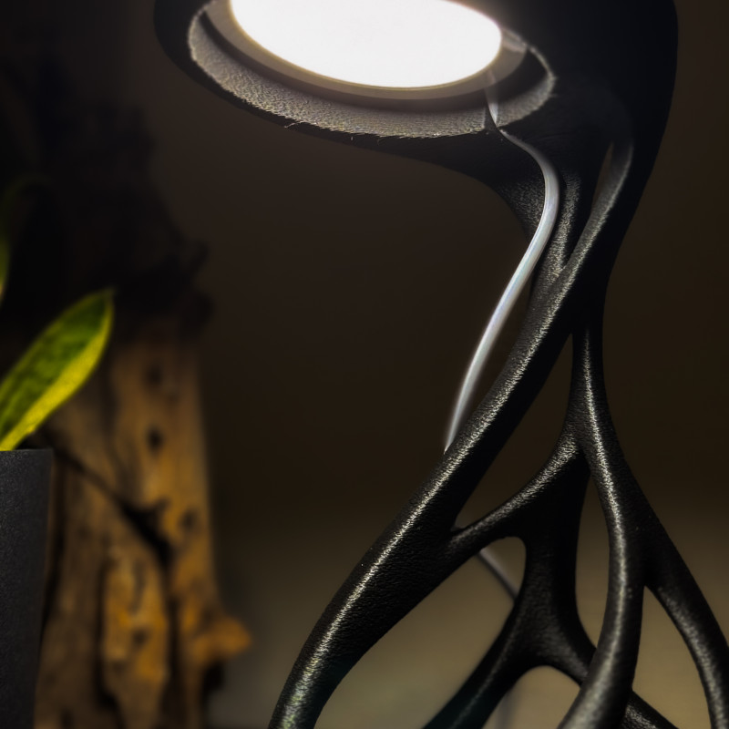 Uzaylı Tasarım LED Lamba - Küçük ve Büyük Boy Fuzzy Skin Kaplama