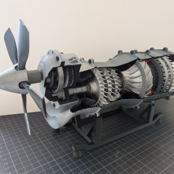 Üç Milli Turboşaft Motor Modeli - 1:30 Ölçekli Eğitim Maketi