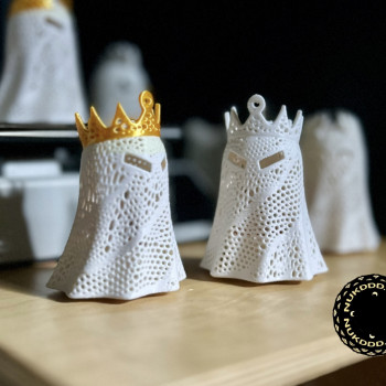 Cadılar Bayramı Işık Lambası - Hayalet Kral 3D Baskı Dekor