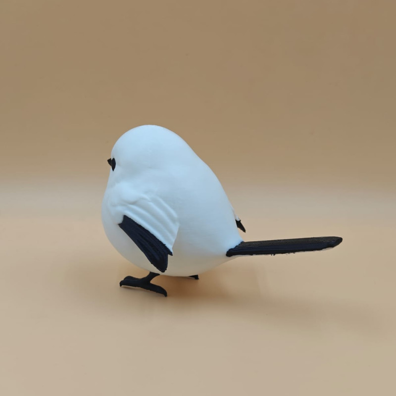 Puff Kar Kuşu 3D Baskılı Dekoratif Mini Figür