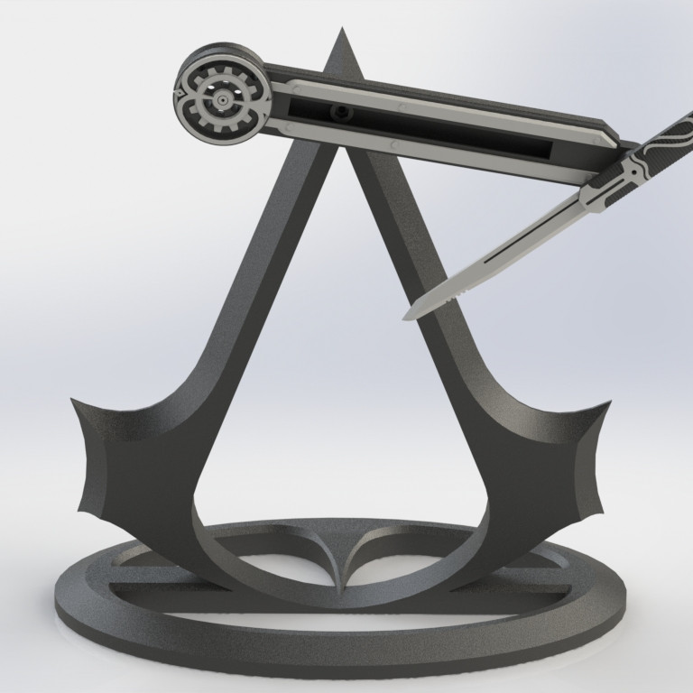 Assassins Creed Temalı Çift Kaos Sarkacı - 3D Baskı Eğitim Modeli