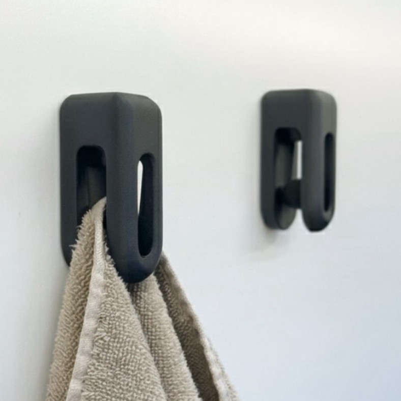 Kendinden Kilitlenen Askı - Minimalist Duvar Askısı 3D Baskı