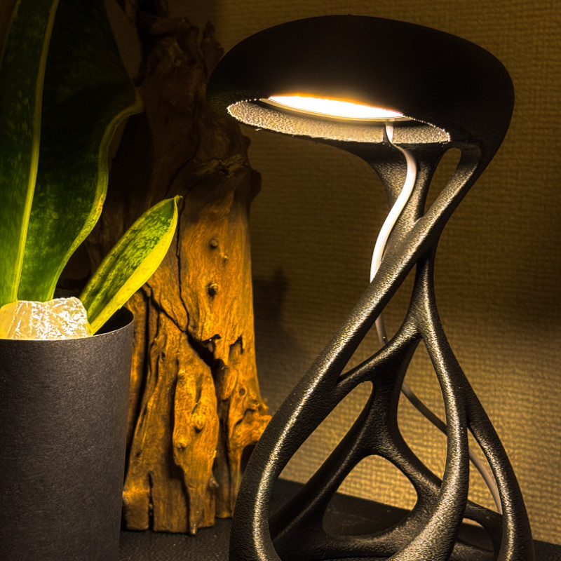 Uzaylı Tasarım LED Lamba - Küçük ve Büyük Boy Fuzzy Skin Kaplama