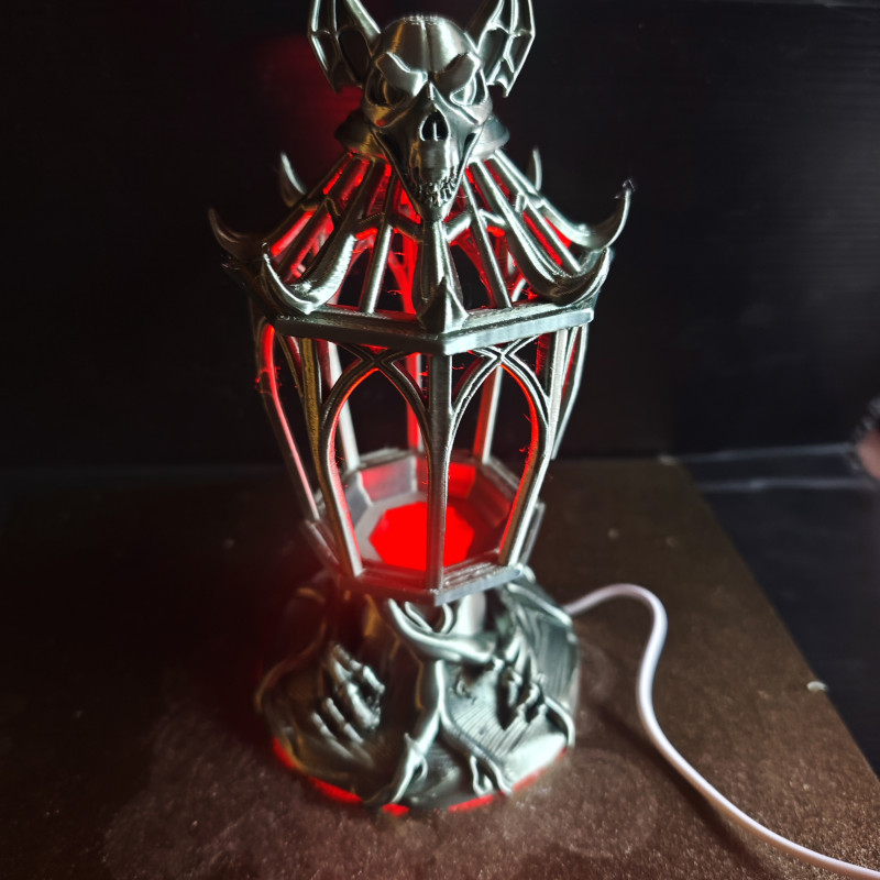 Cadılar Bayramı LED Lamba - 3D Baskı Dekorasyon