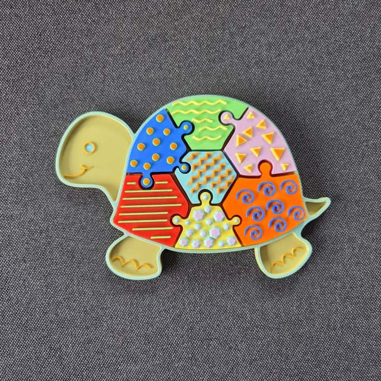 Shelly Kaplumbağa Puzzle - Eğitici 3D Baskı Oyuncağı