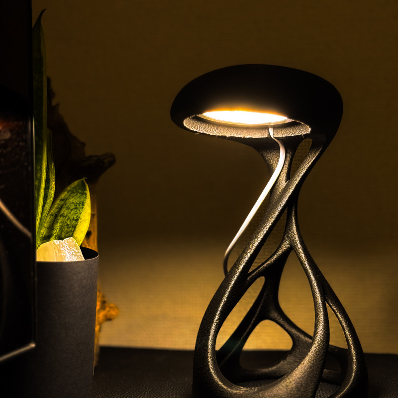 Uzaylı Tasarım LED Lamba - Küçük ve Büyük Boy Fuzzy Skin Kaplama