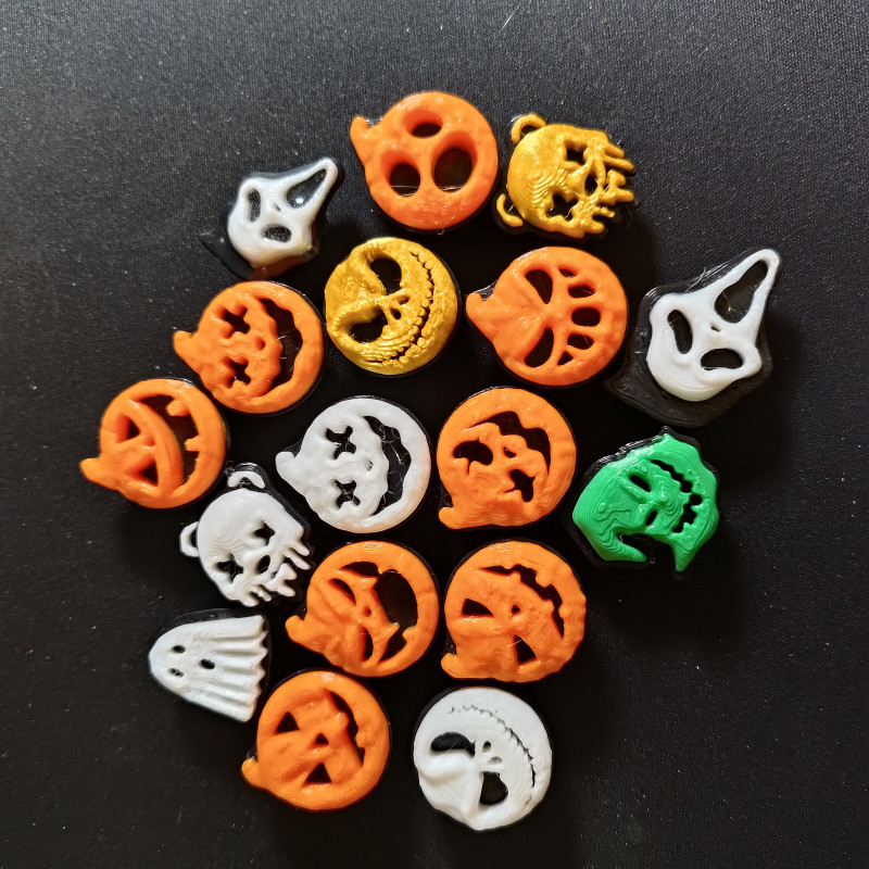 Sevimli Cadılar Bayramı Balkabağı Aksesuarı - 3D Baskılı Charm