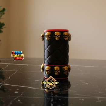 Gotik Kafataslı Halloween Çanta - 3D Baskı Cosplay Şeker Tutucu