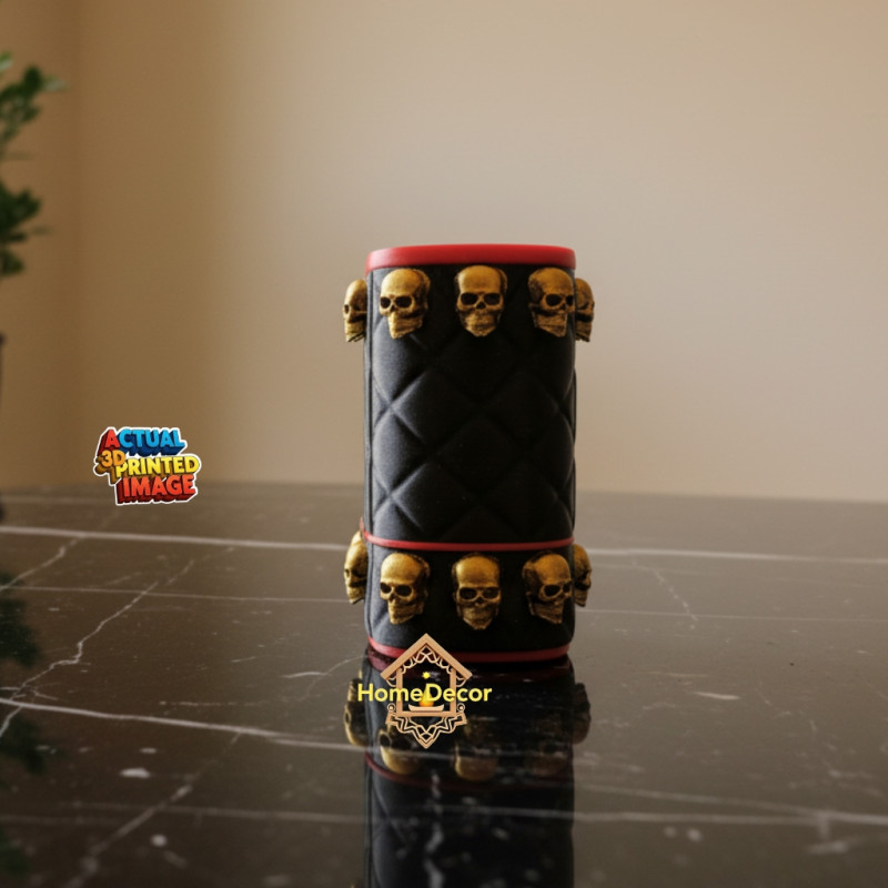 Gotik Kafataslı Halloween Çanta - 3D Baskı Cosplay Şeker Tutucu