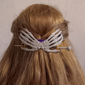İskelet Eller Kelebek Saç Aksesuarı - 3D Baskı Moda Ürünü